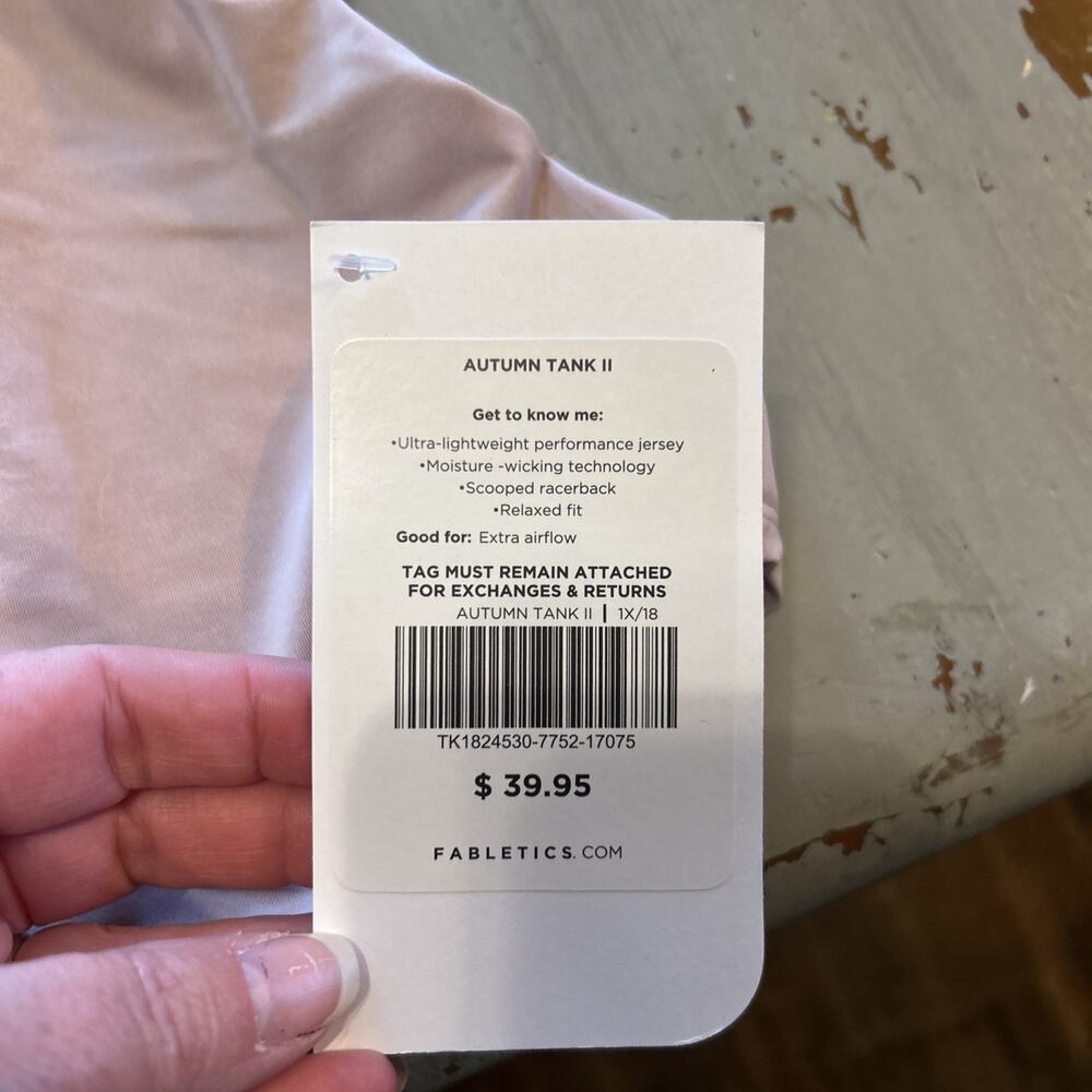 Fabletics Dusty Lavender Racerback Tank - Picture 4 of 6